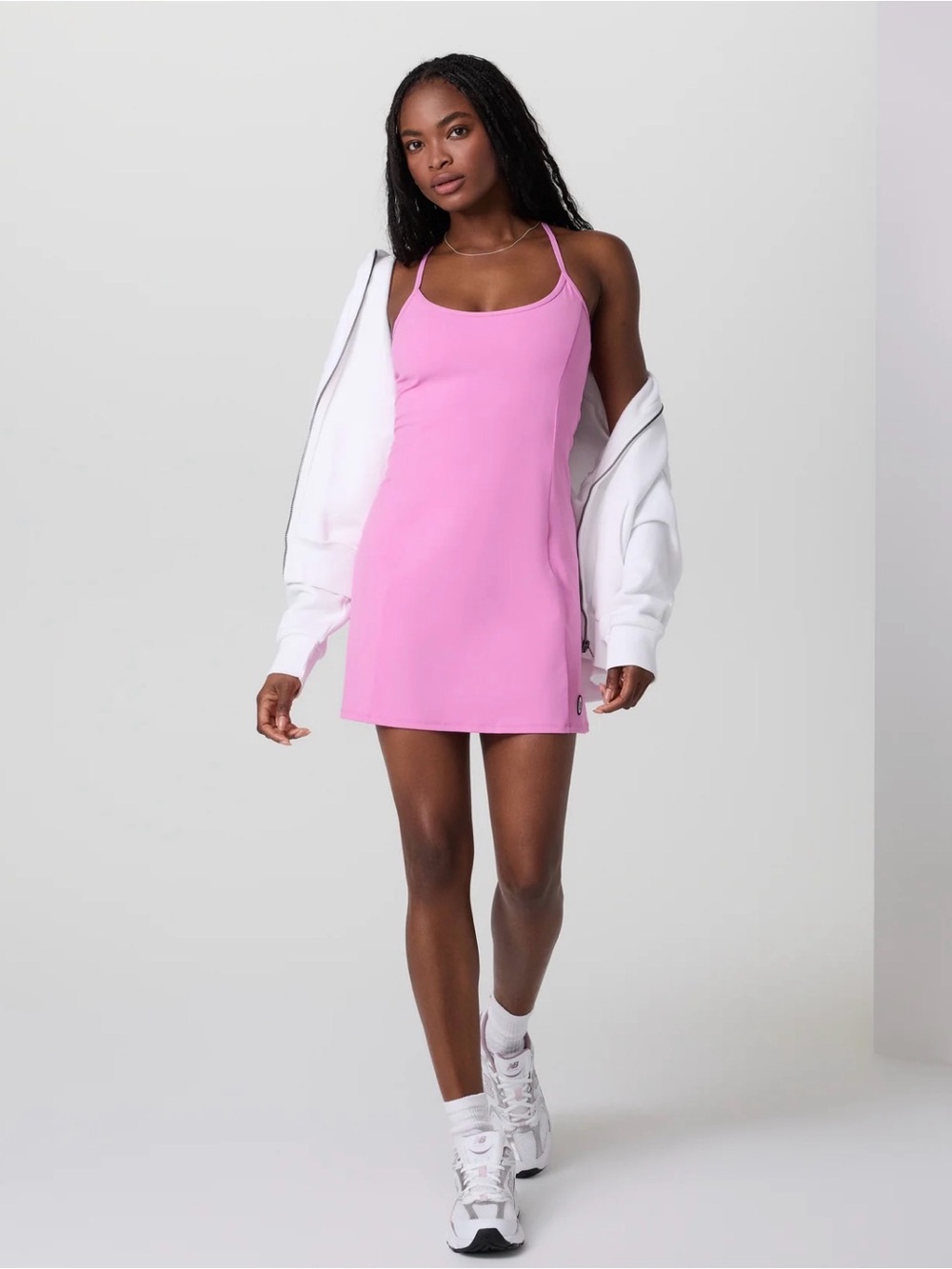 Vuori Pink Mini Slip Dress